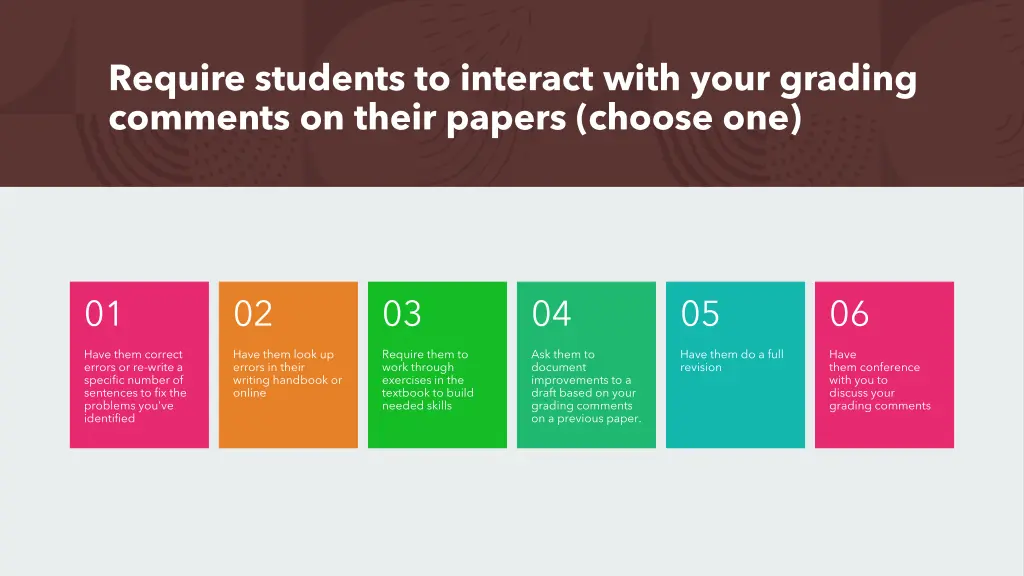 require students to interact with your grading