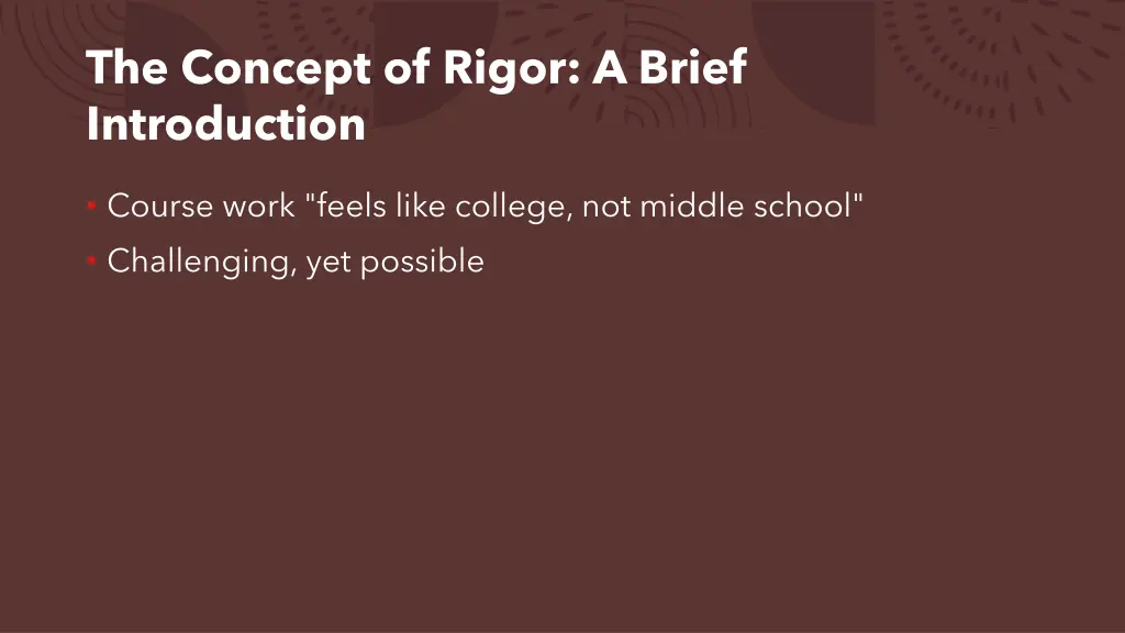 the concept of rigor a brief introduction