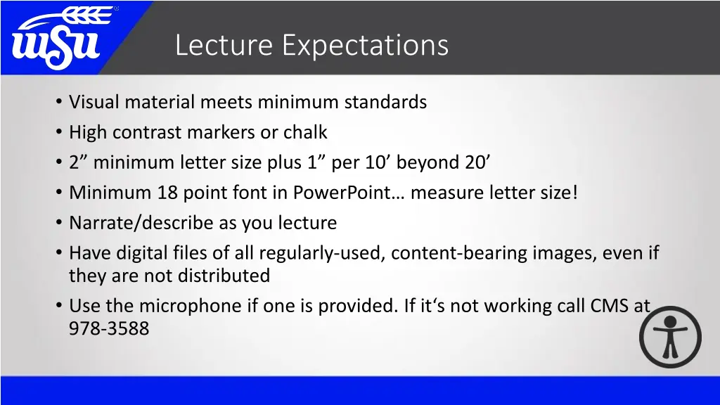 lecture expectations