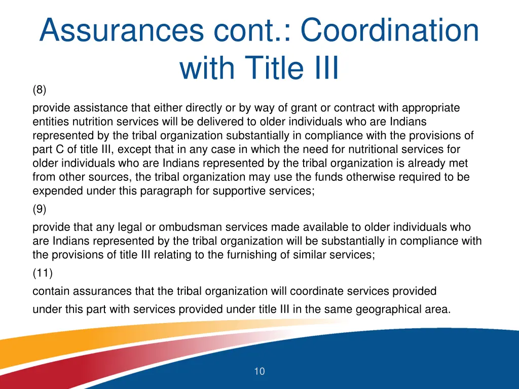 assurances cont coordination with title