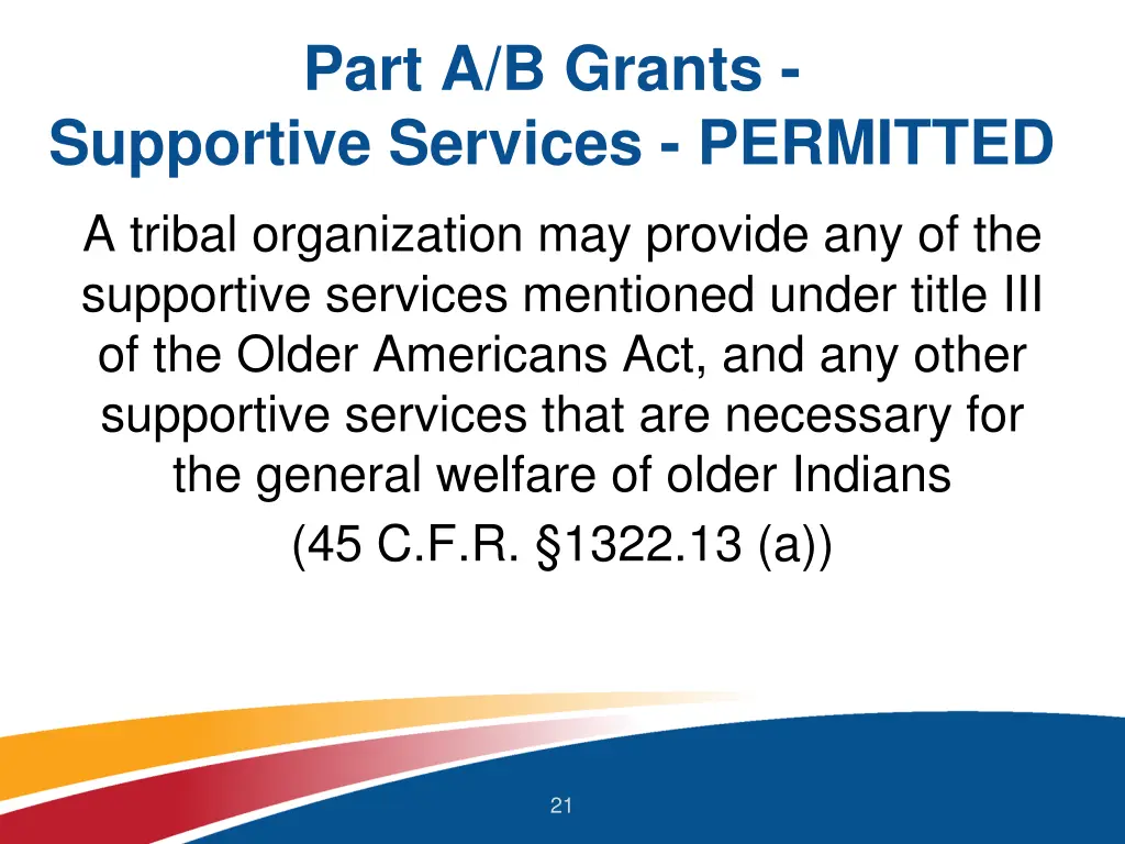 part a b grants