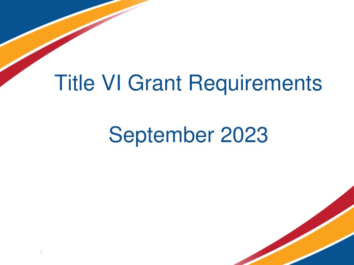 title vi grant requirements