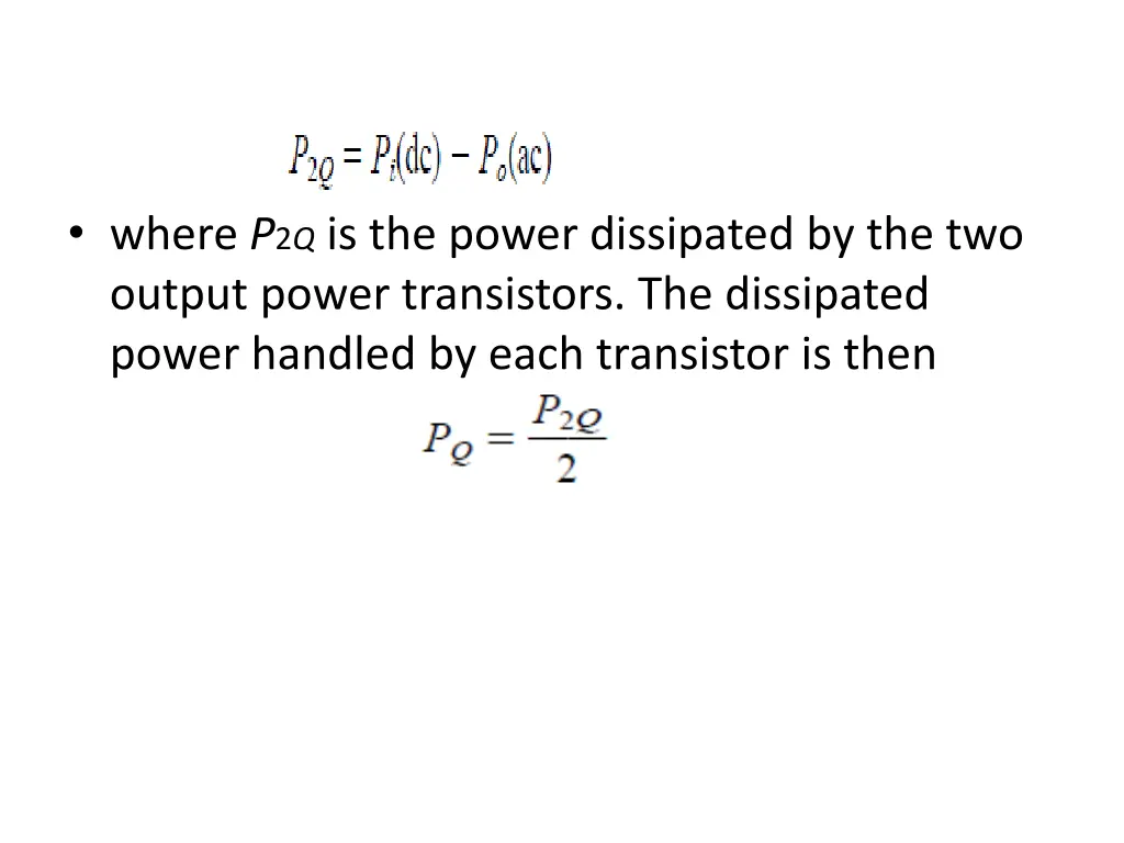 where p 2 q is the power dissipated