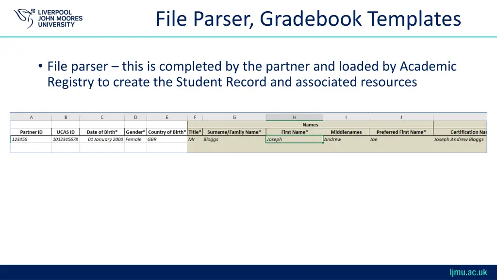 file parser gradebook templates