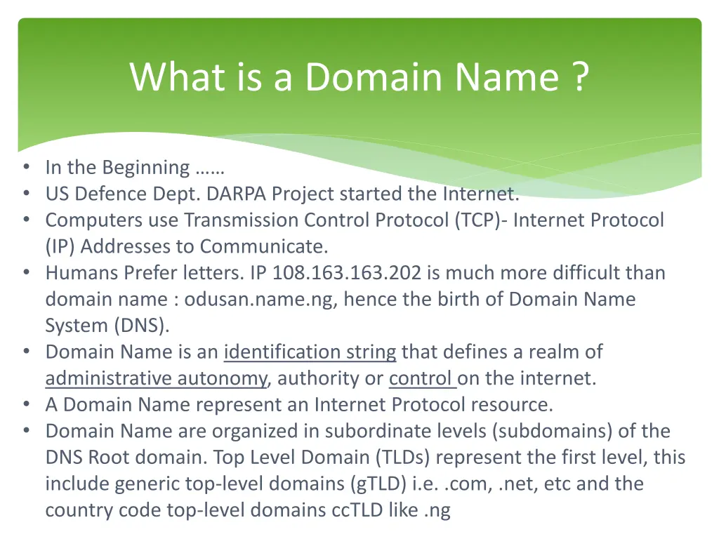 what is a domain name