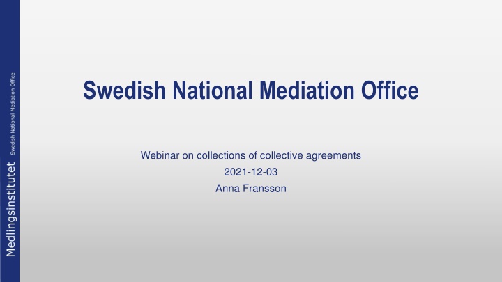 swedish national mediation office