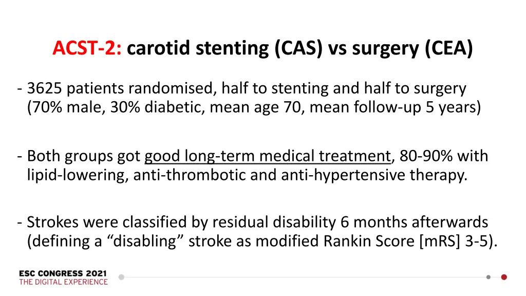 acst 2 carotid stenting cas vs surgery cea 3