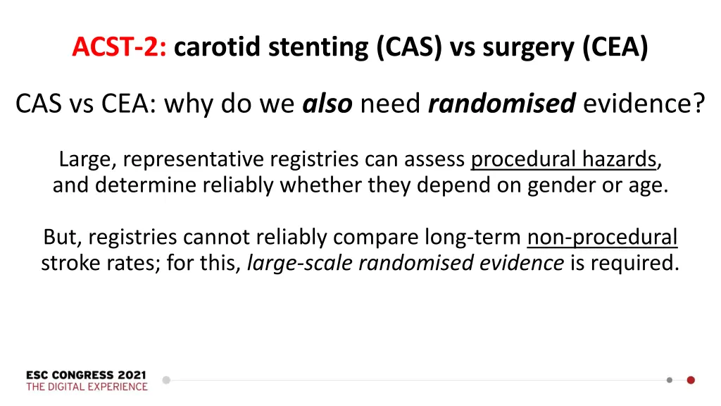 acst 2 carotid stenting cas vs surgery cea