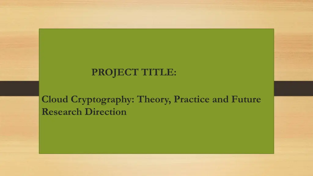 project title