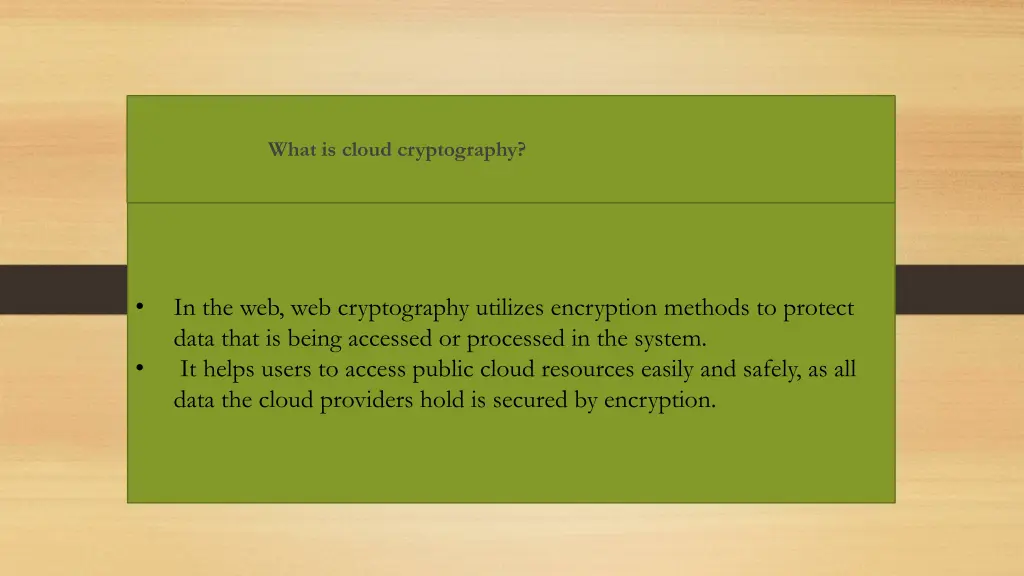 what is cloud cryptography