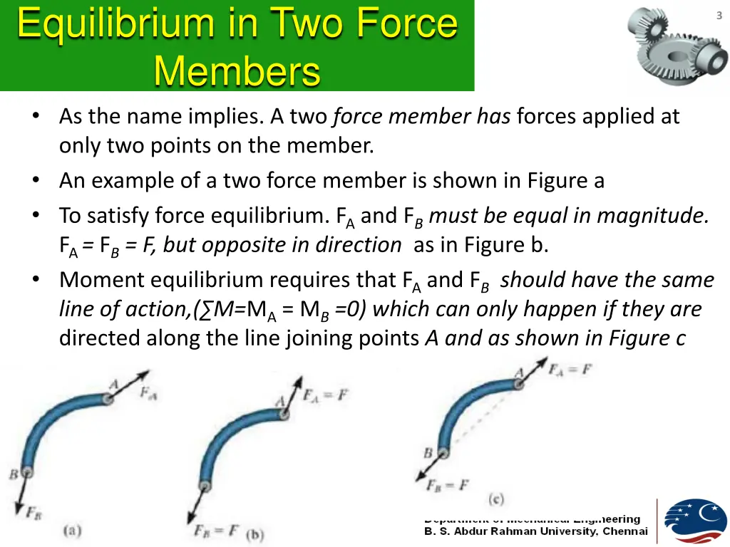 equilibrium in two force members as the name