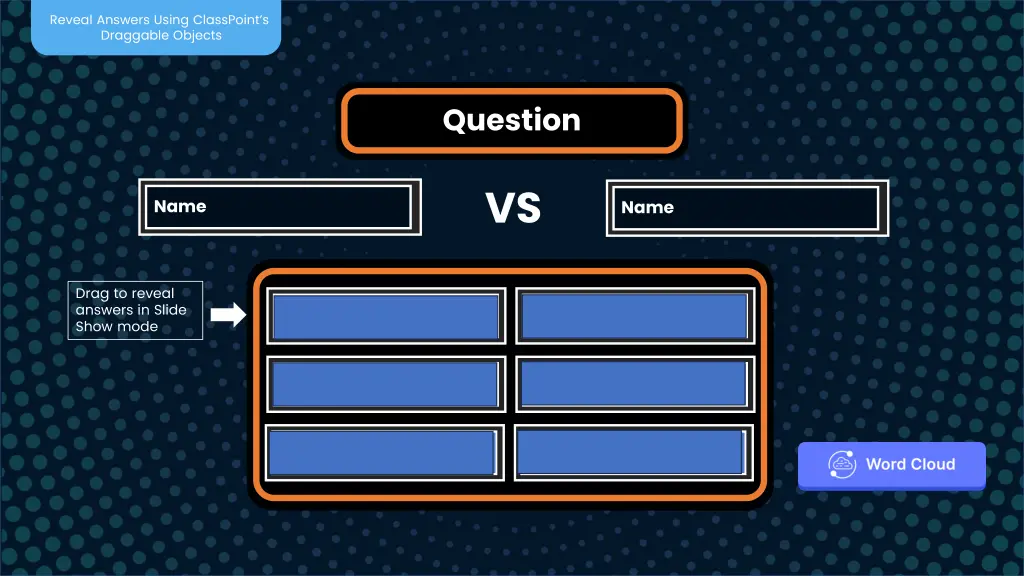 reveal answers using classpoint s draggable