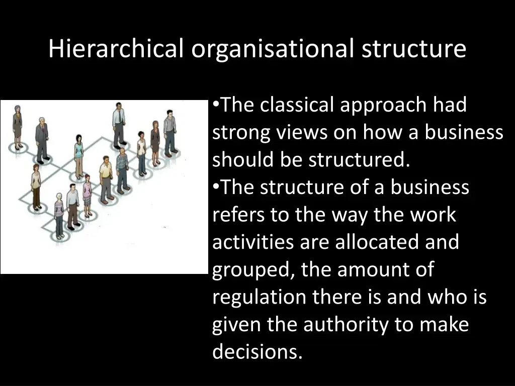 hierarchical organisational structure