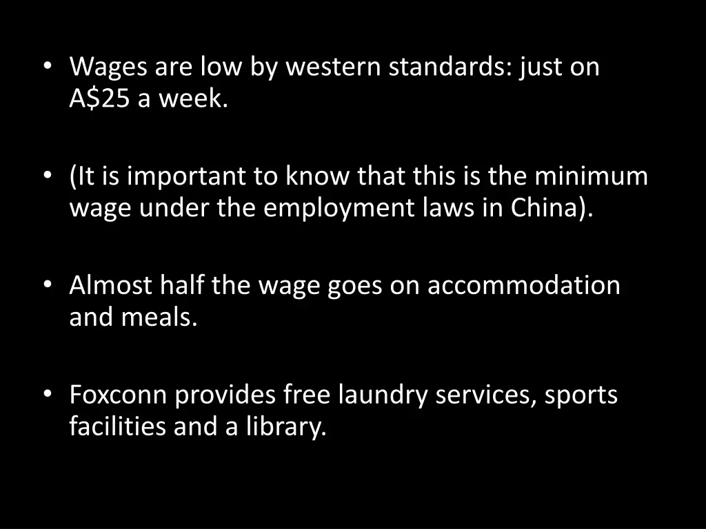 wages are low by western standards just