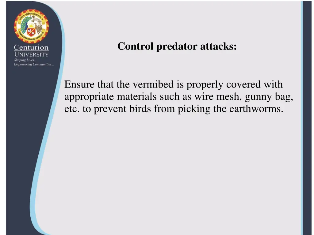 control predator attacks