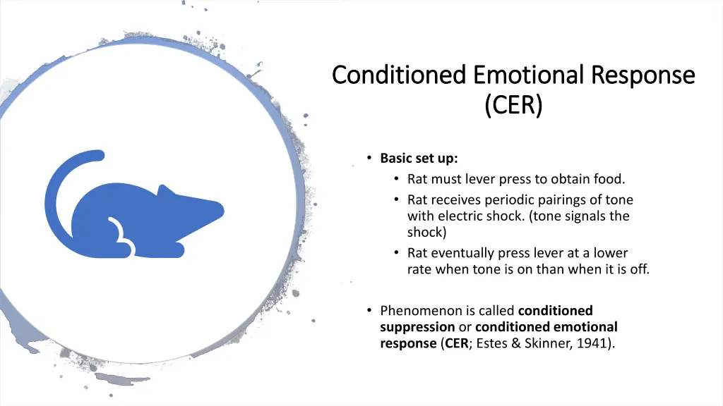 conditioned emotional response conditioned