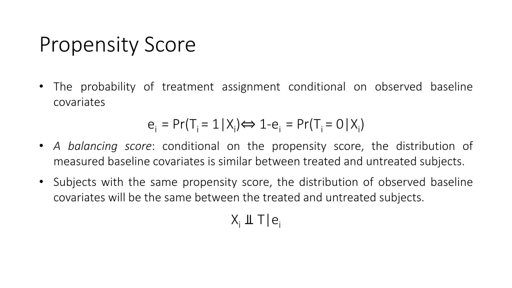 propensity score