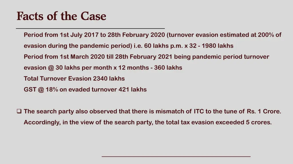 facts of the case 8