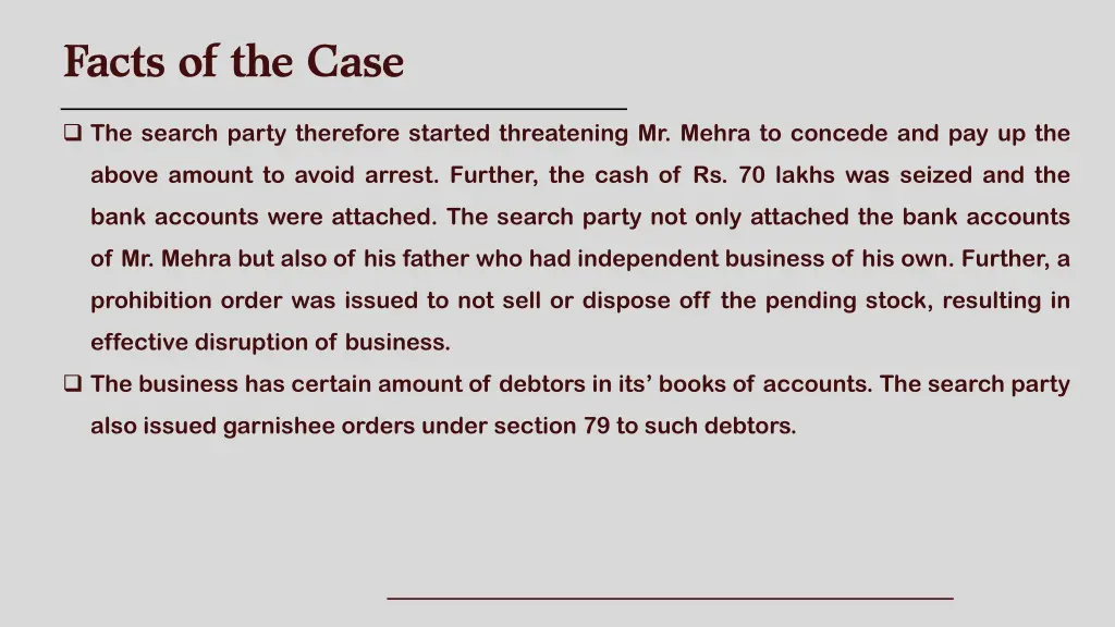 facts of the case 9