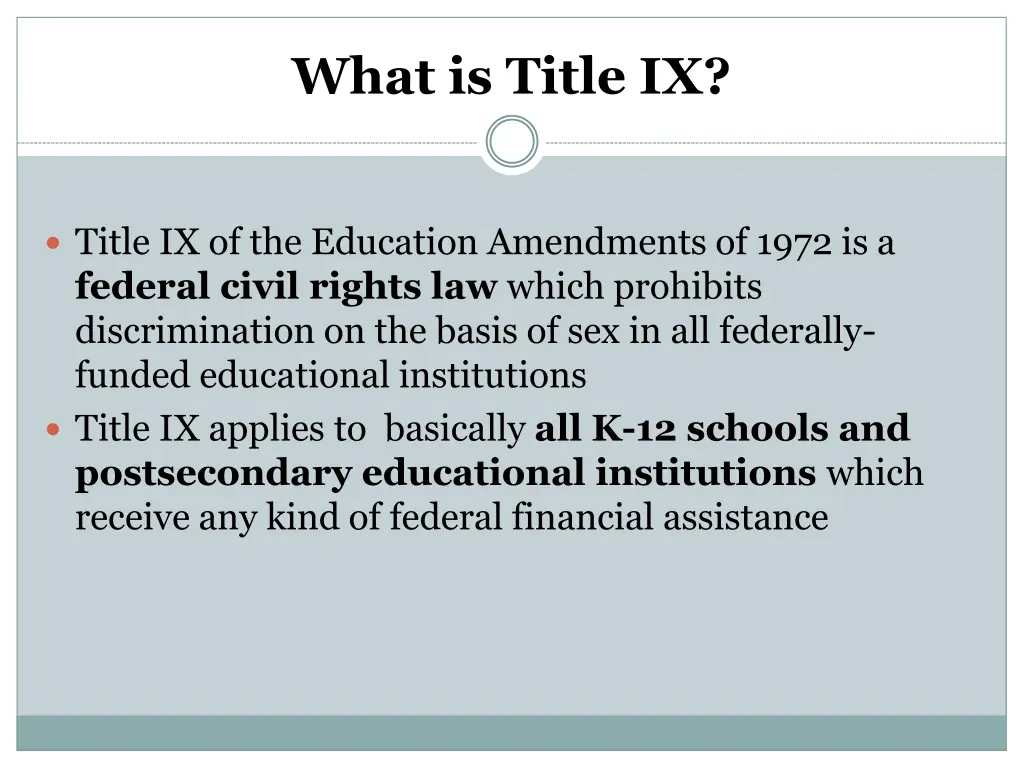 what is title ix