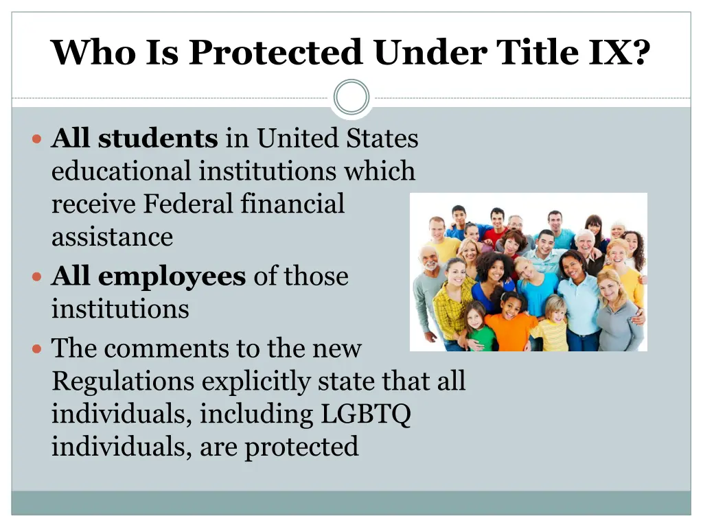 who is protected under title ix