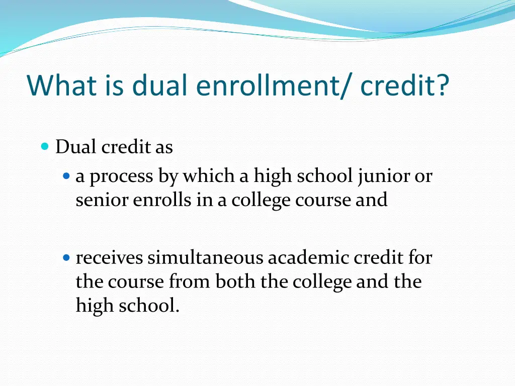 what is dual enrollment credit