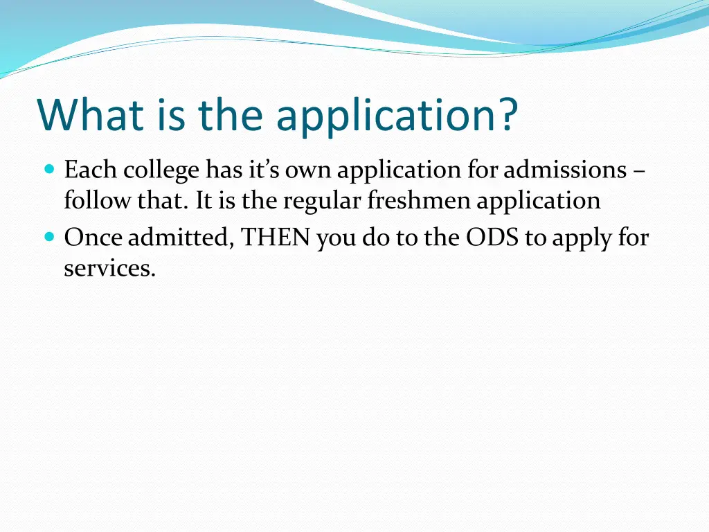 what is the application