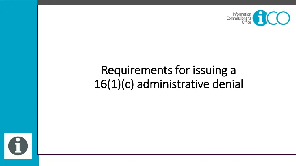 requirements for issuing a requirements