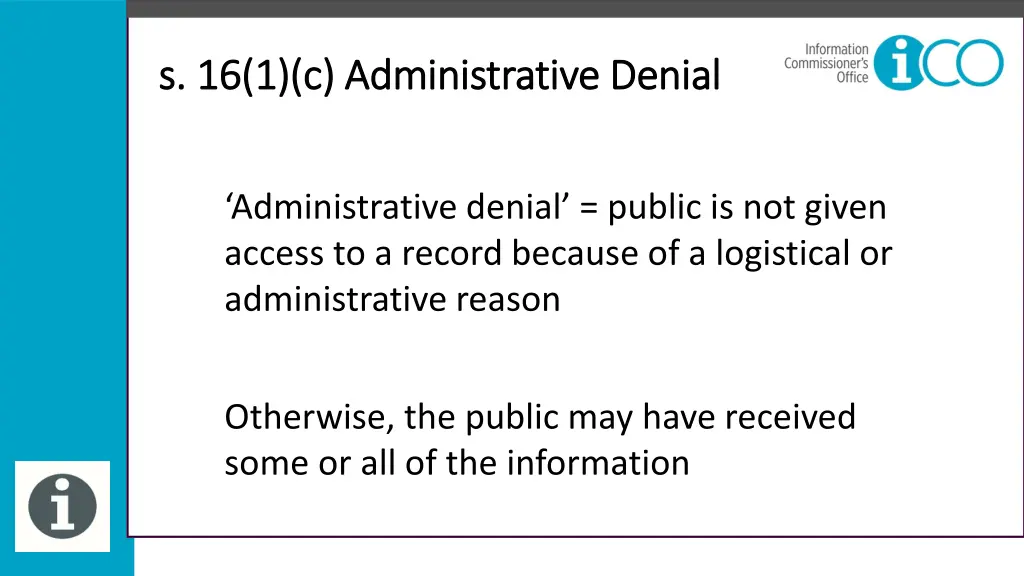 s 16 1 c administrative denial