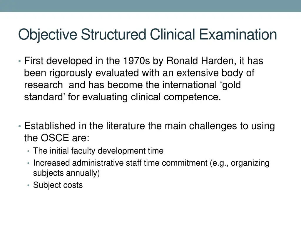 objective structured clinical examination 1