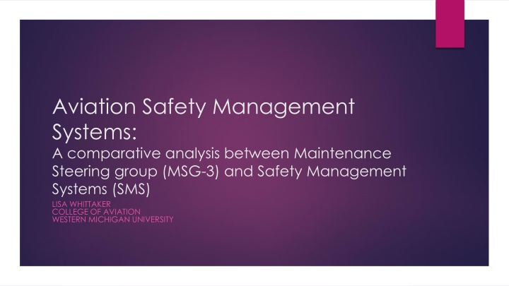 aviation safety management systems a comparative