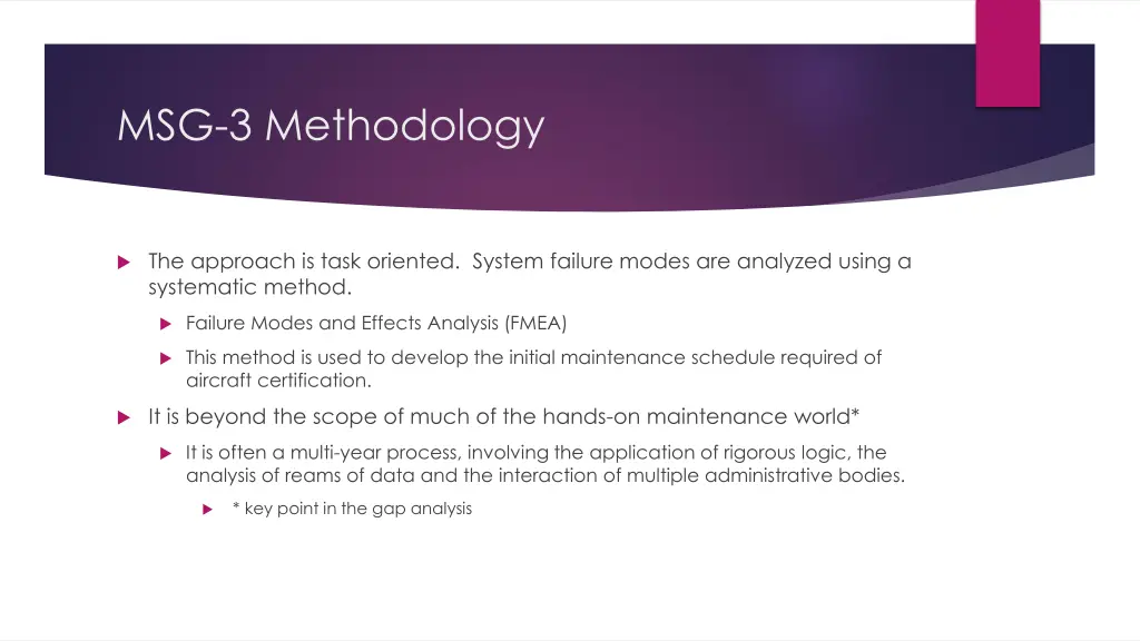 msg 3 methodology