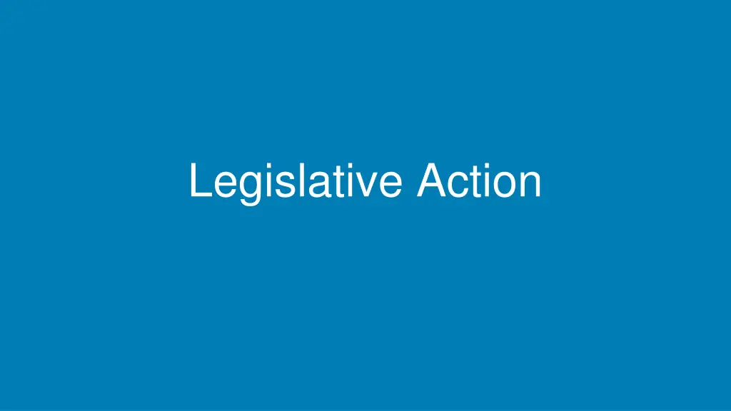 legislative action