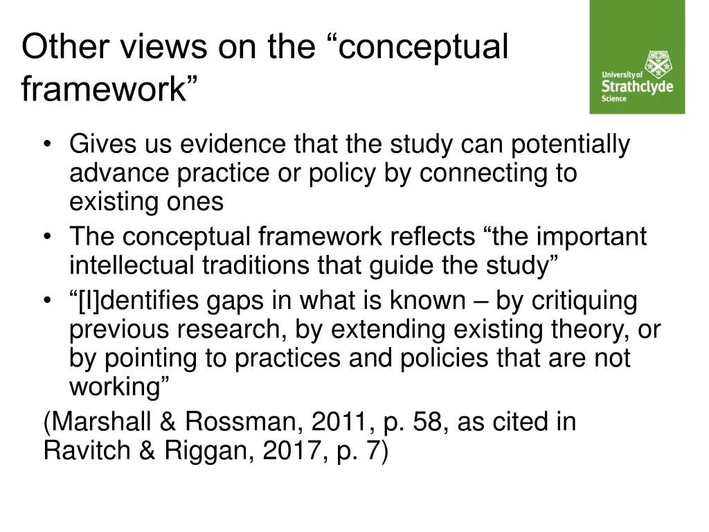 other views on the conceptual framework 2