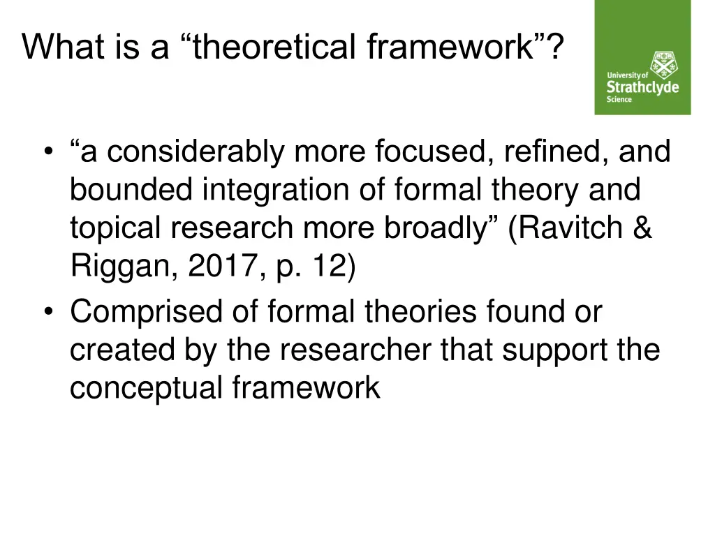 what is a theoretical framework