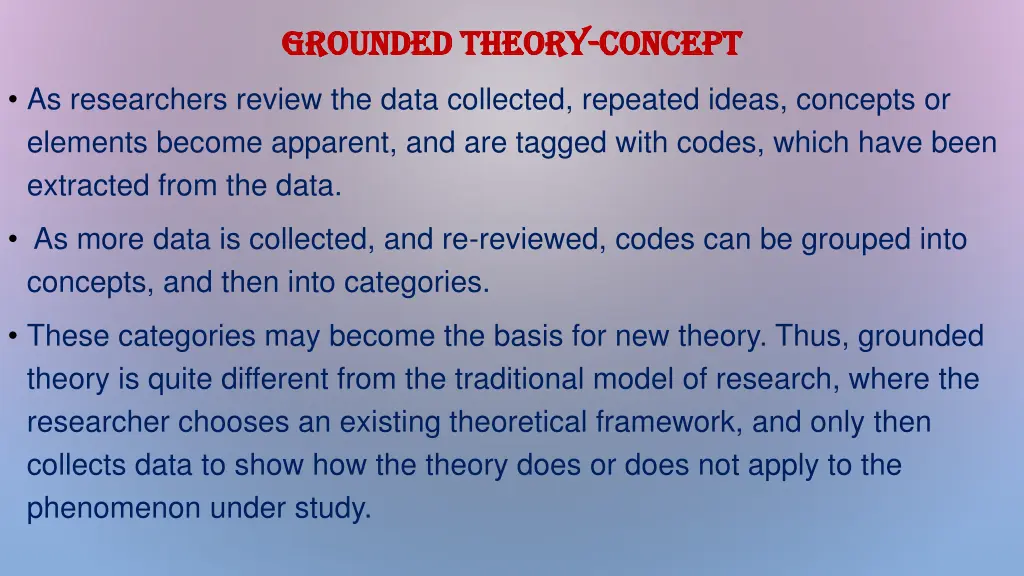 grounded theory grounded theory concept 1