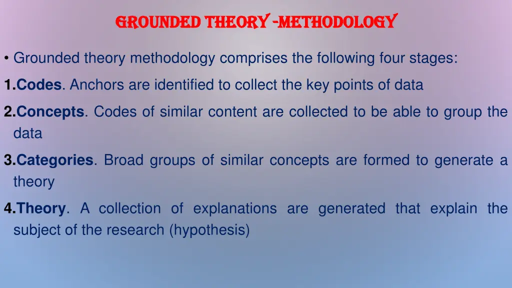 grounded theory grounded theory methodology