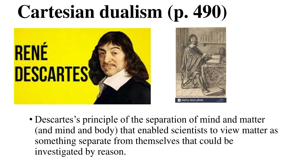 cartesian dualism p 490