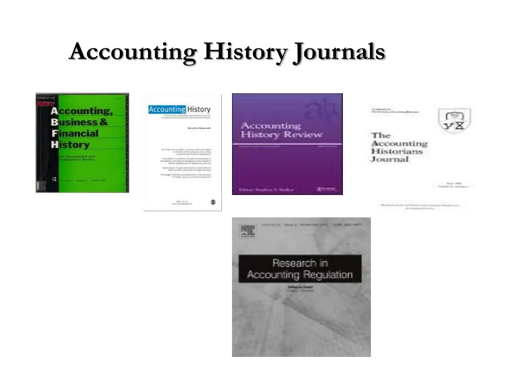 accounting history journals