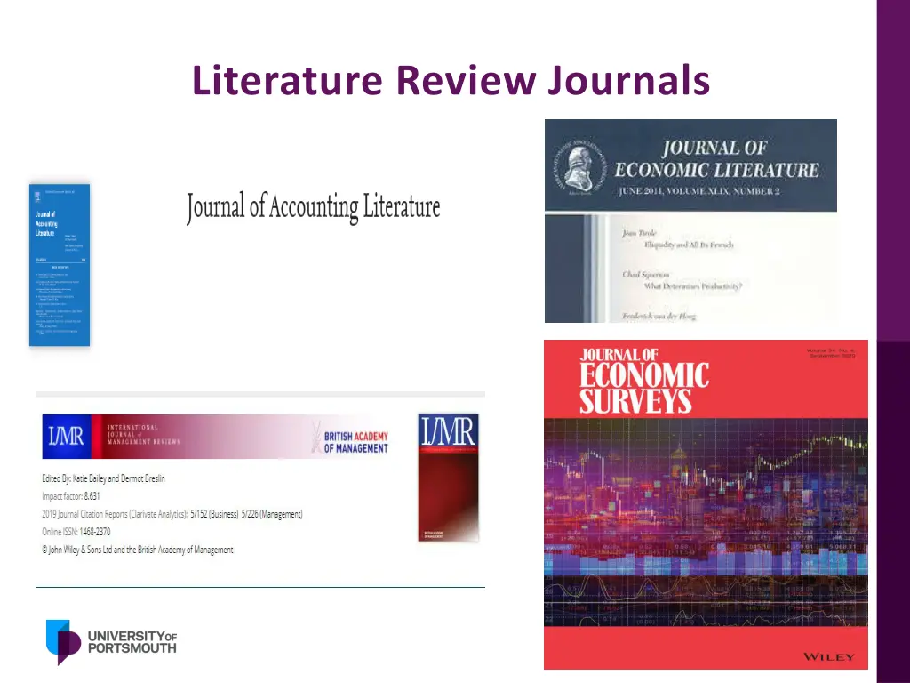 literature review journals