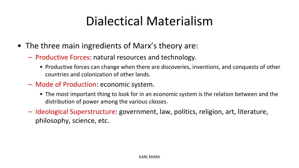 dialectical materialism