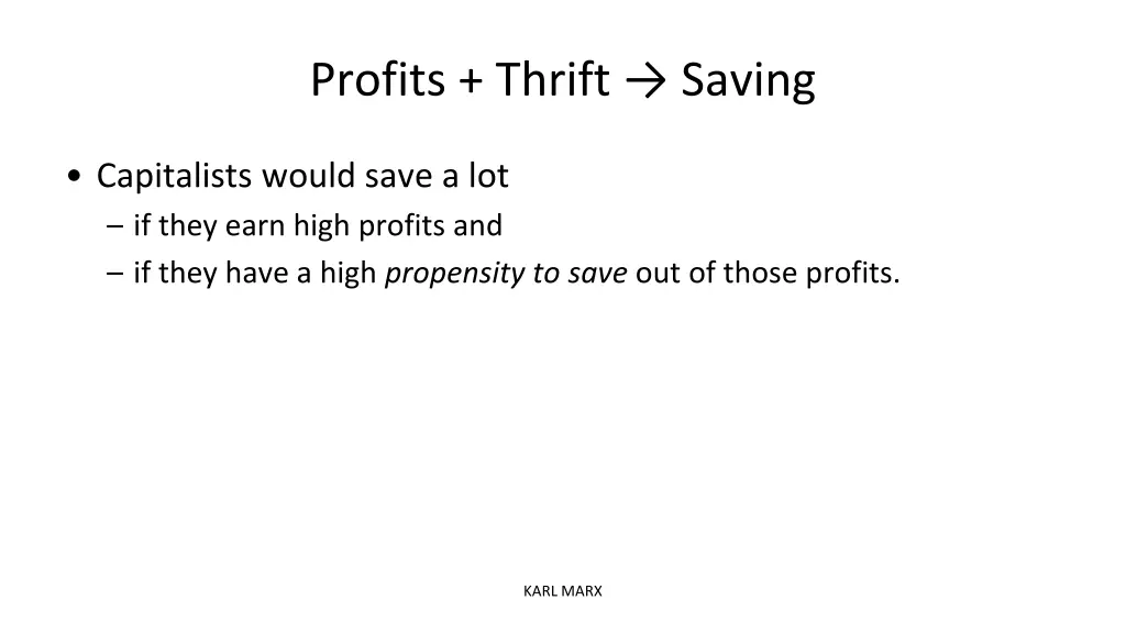 profits thrift saving