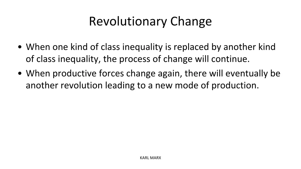 revolutionary change 1