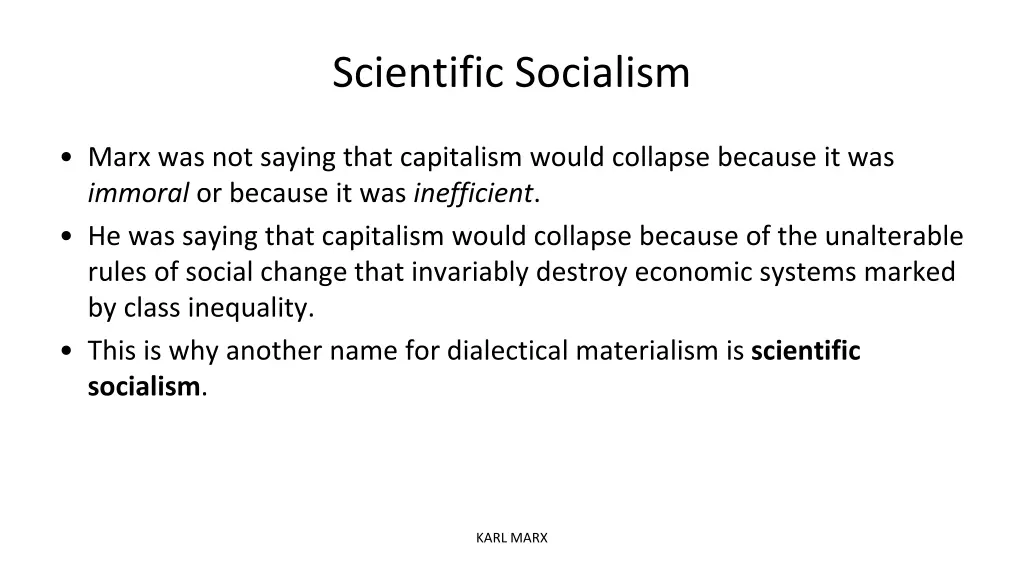 scientific socialism