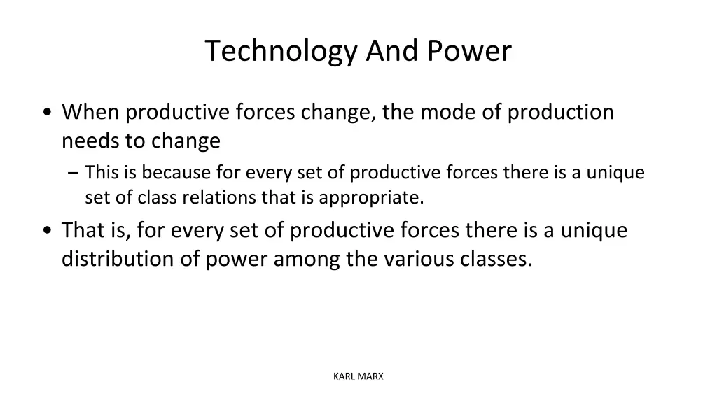 technology and power