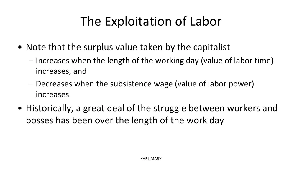 the exploitation of labor 4