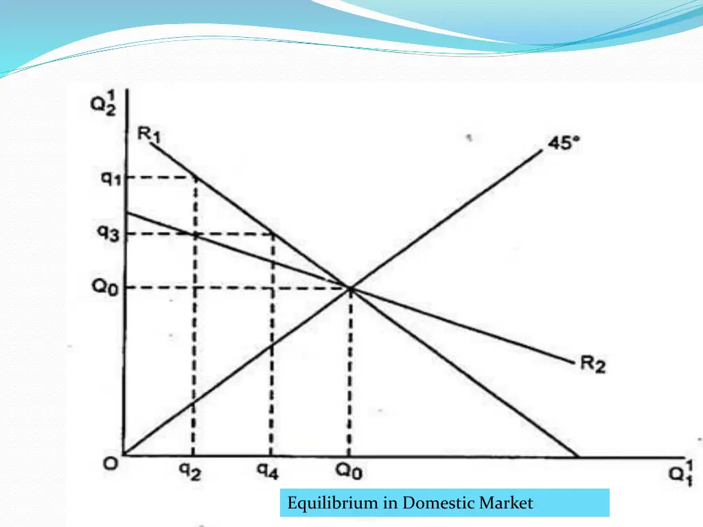 equilibrium in domestic market