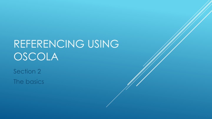 referencing using oscola