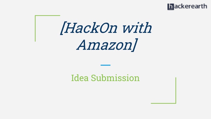 hackon with amazon