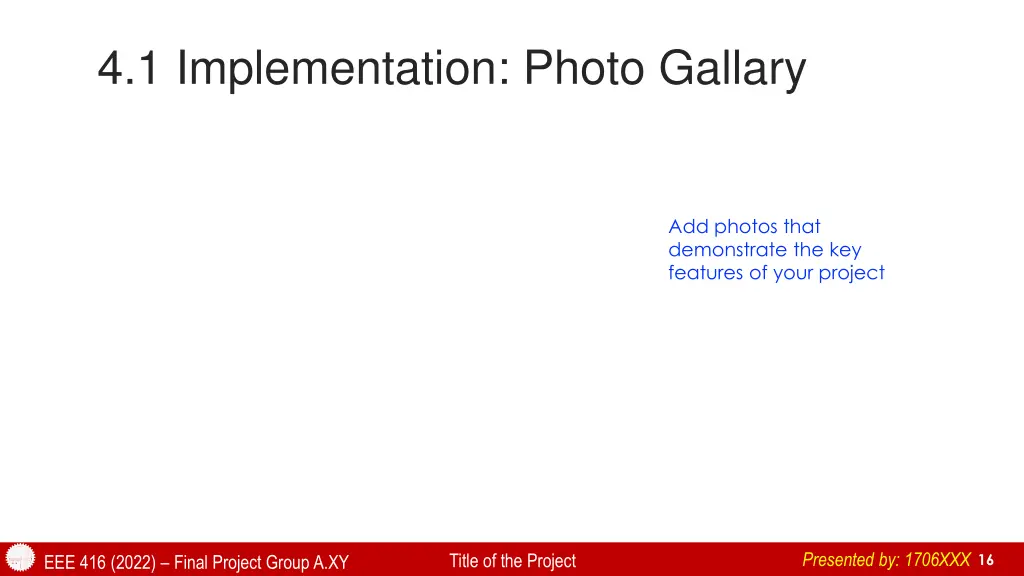 4 1 implementation photo gallary